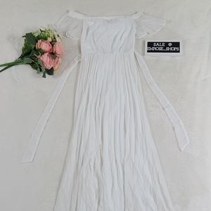 Elegant White Dress 💐